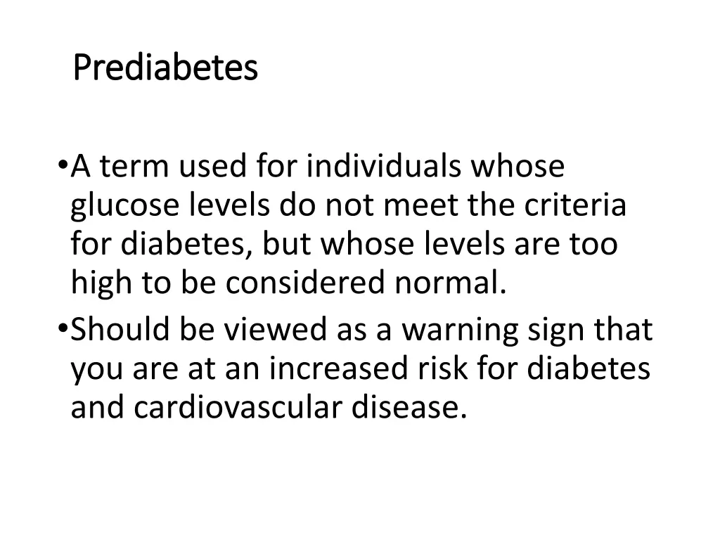 prediabetes prediabetes