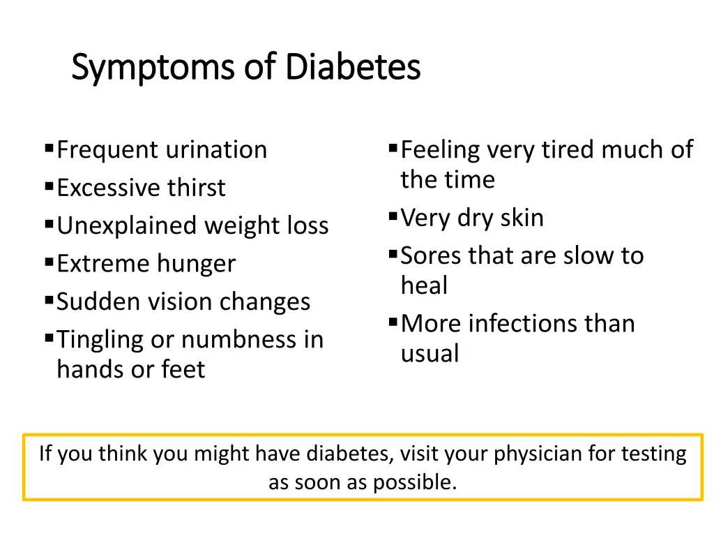 symptoms symptoms of
