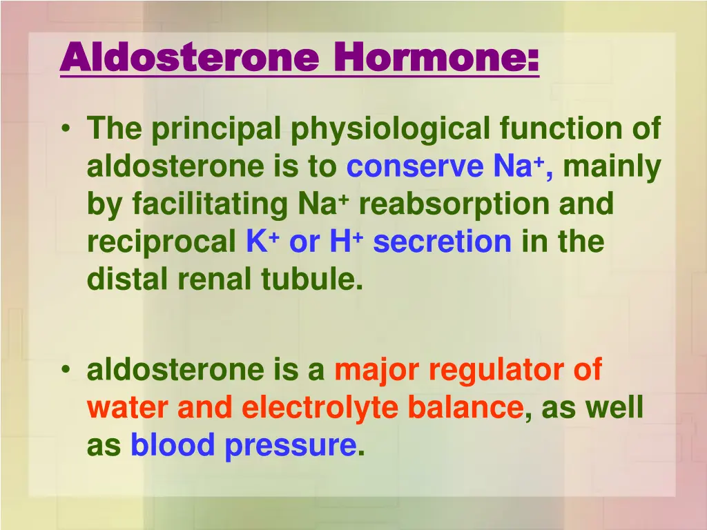 aldosterone hormone aldosterone hormone