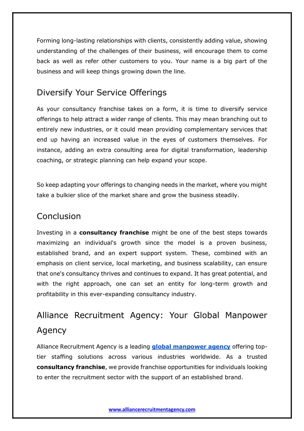 forming long lasting relationships with clients