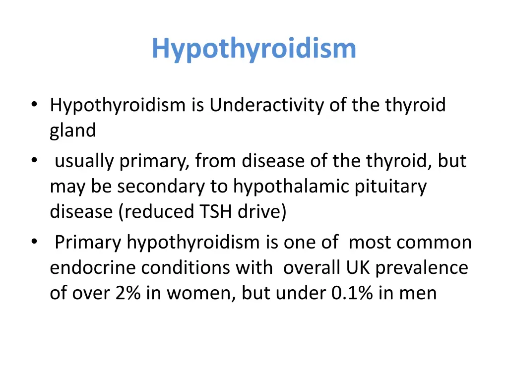 hypothyroidism 1