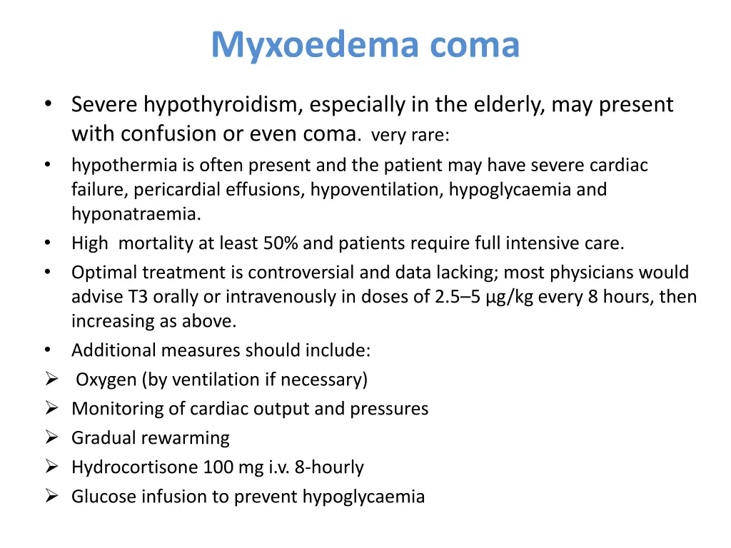myxoedema coma