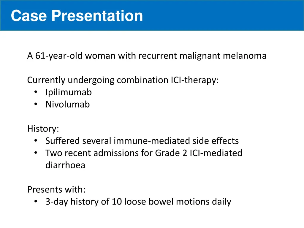 case presentation
