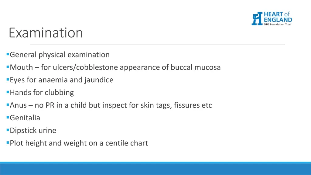 examination