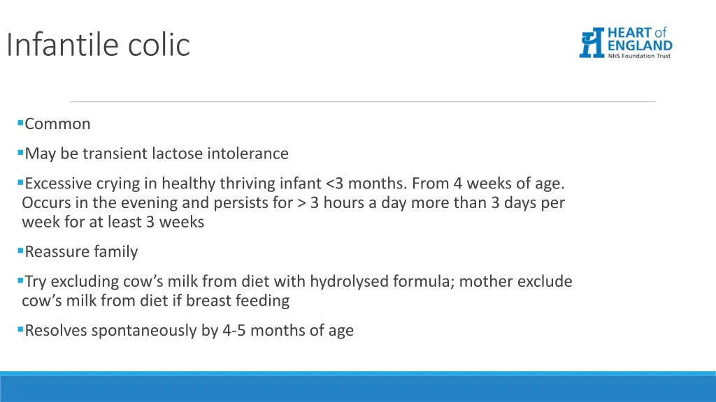 infantile colic