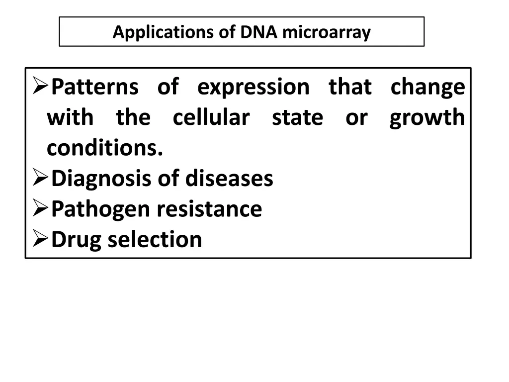 applications of dna microarray