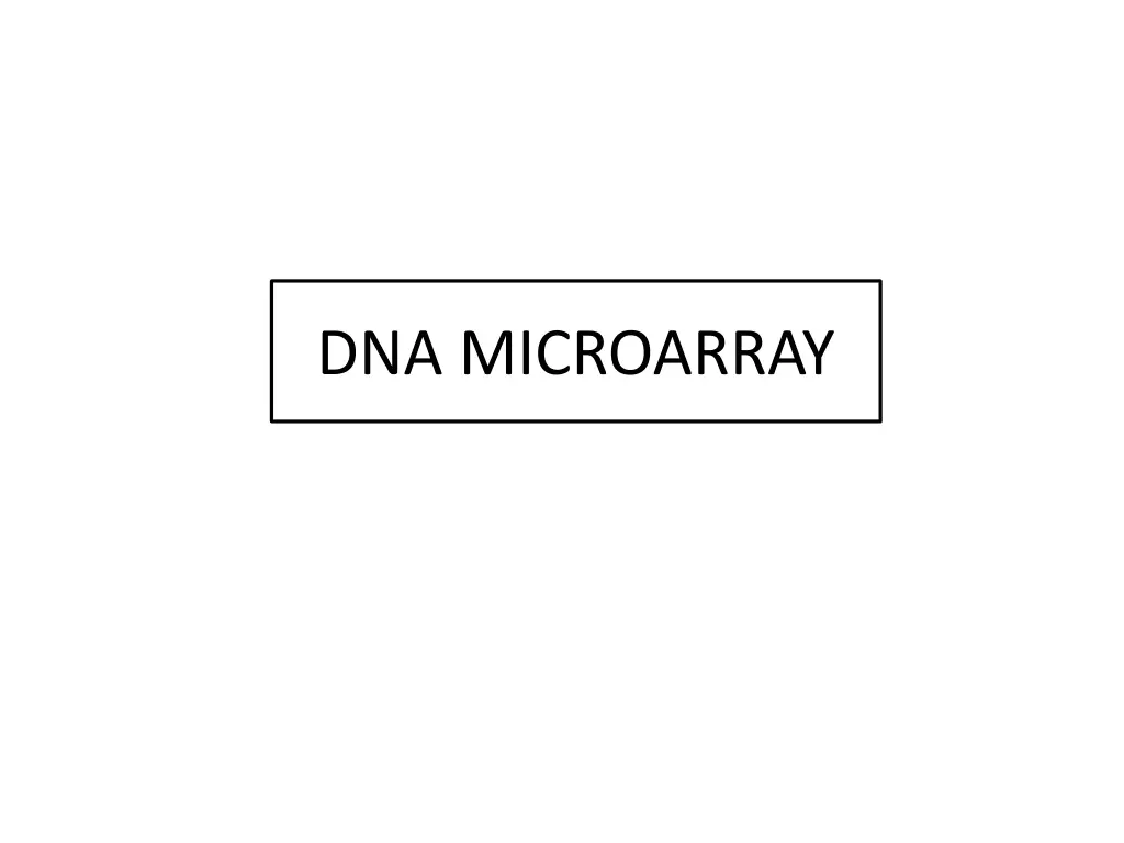 dna microarray