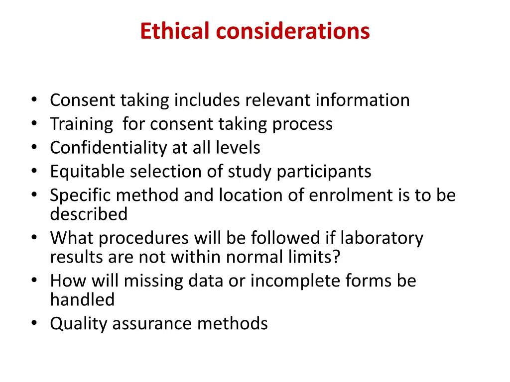 ethical considerations