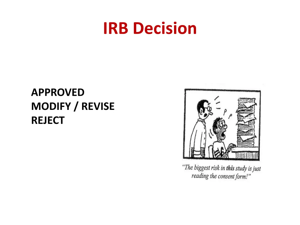 irb decision