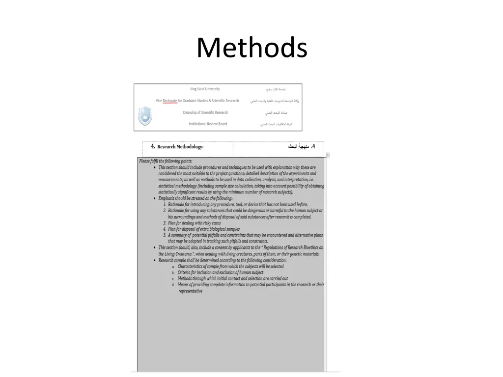 methods