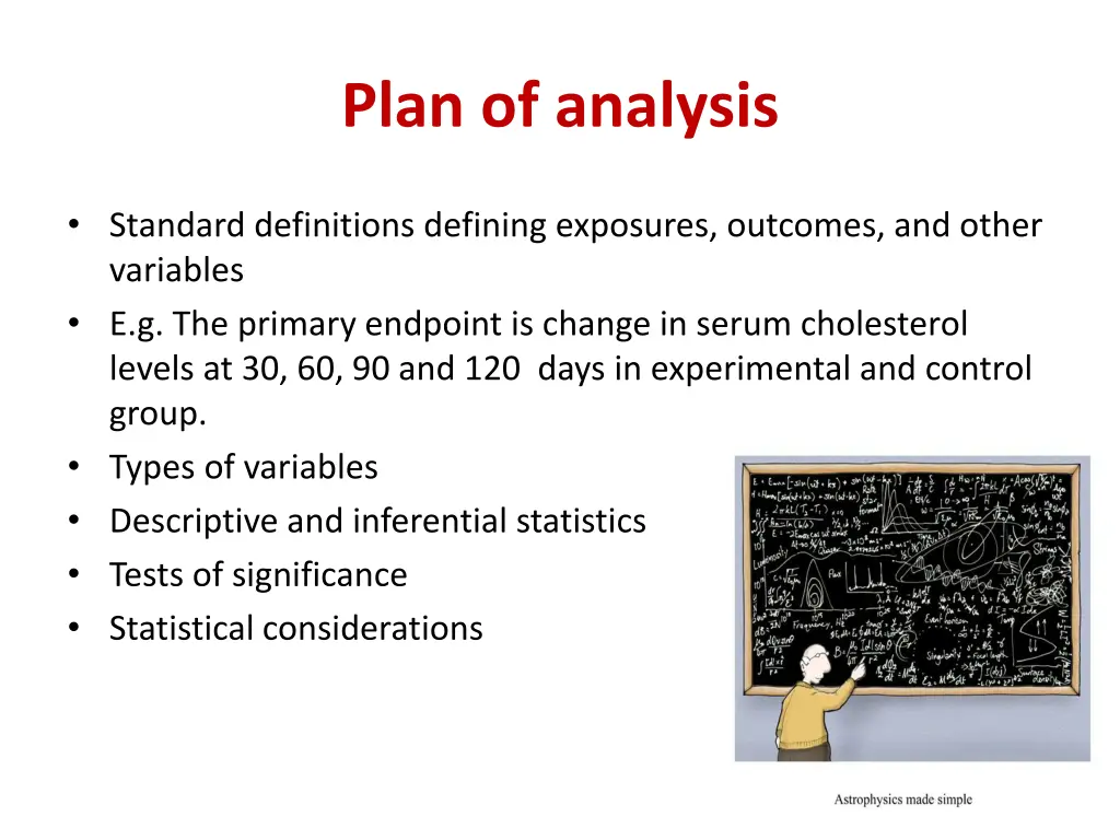 plan of analysis