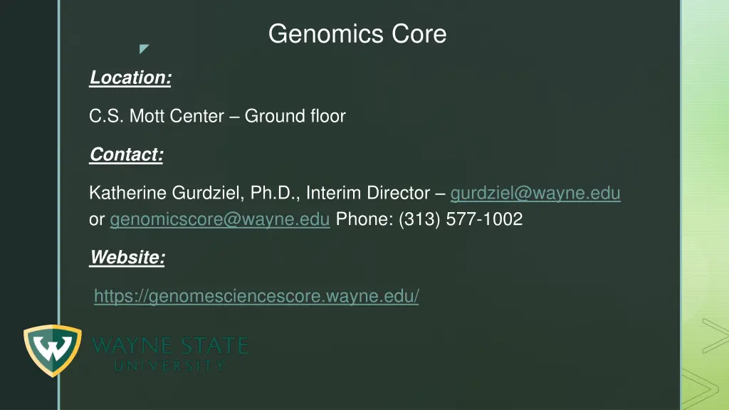 genomics core