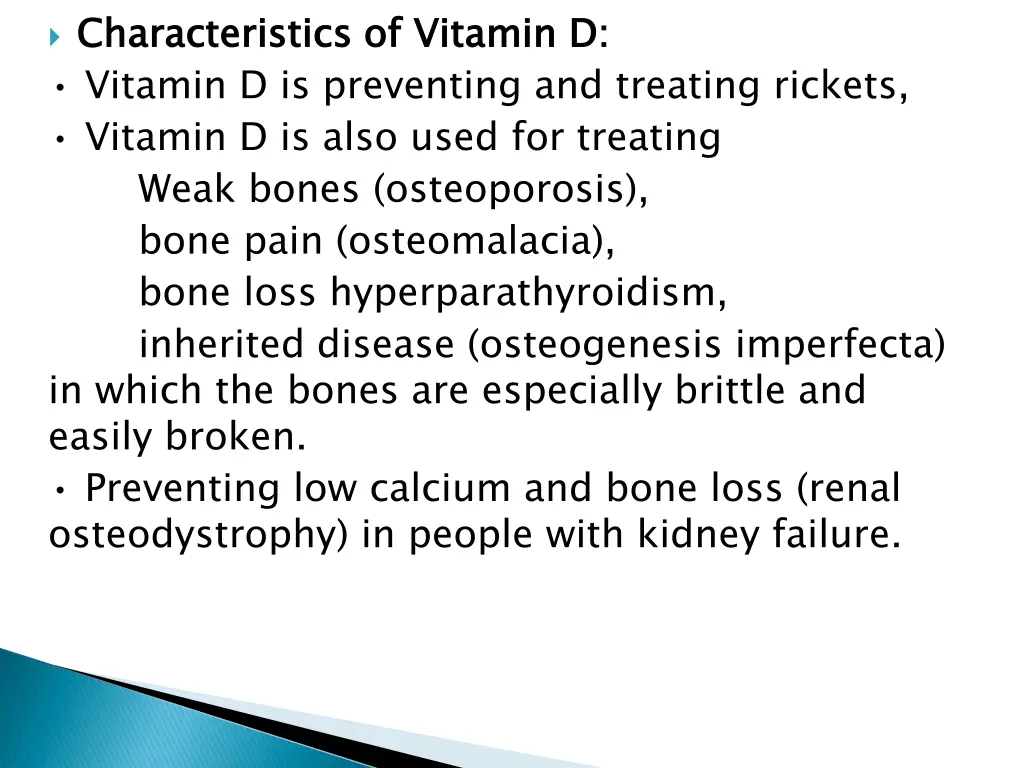 characteristics of vitamin vitamin