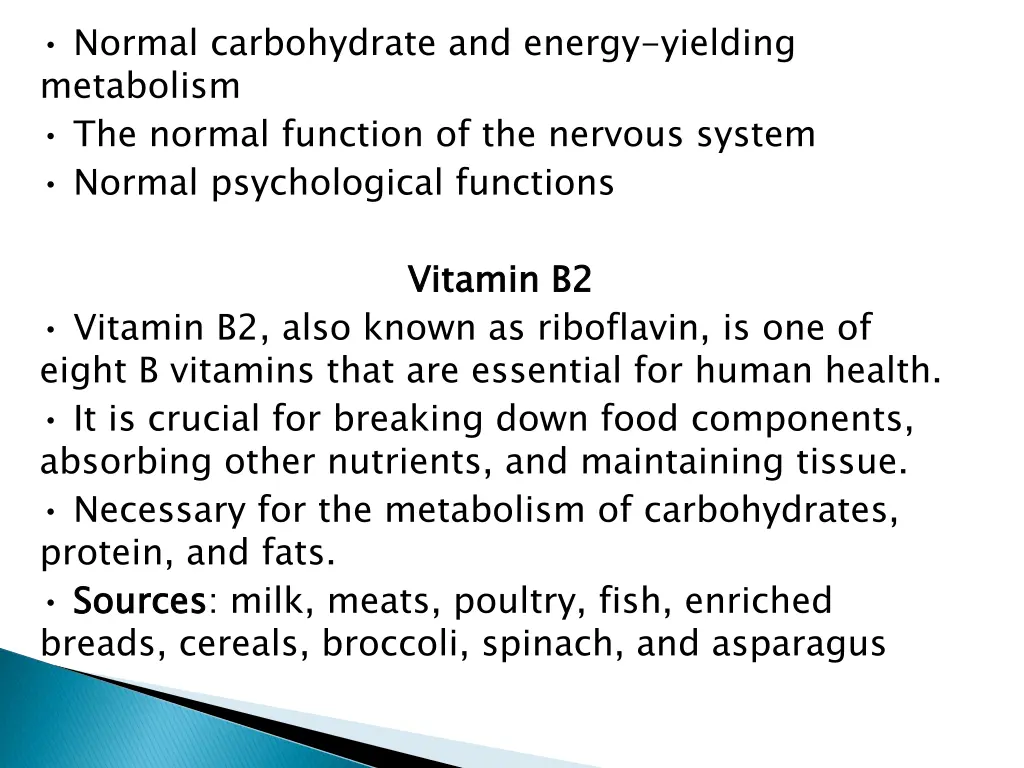 normal carbohydrate and energy yielding