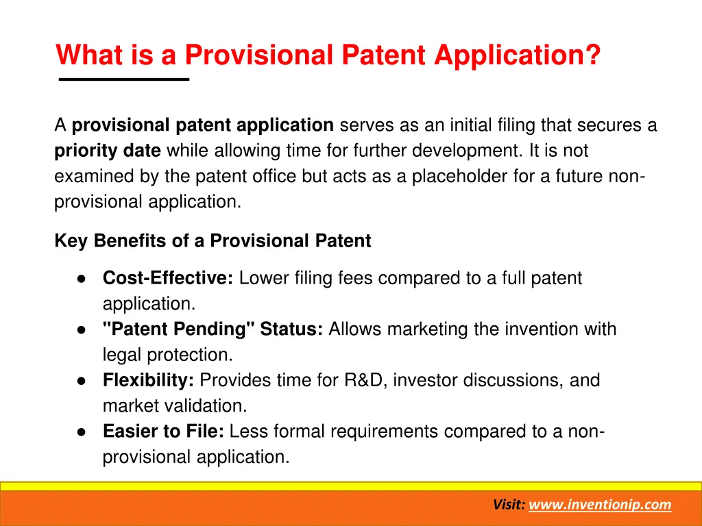 what is a provisional patent application