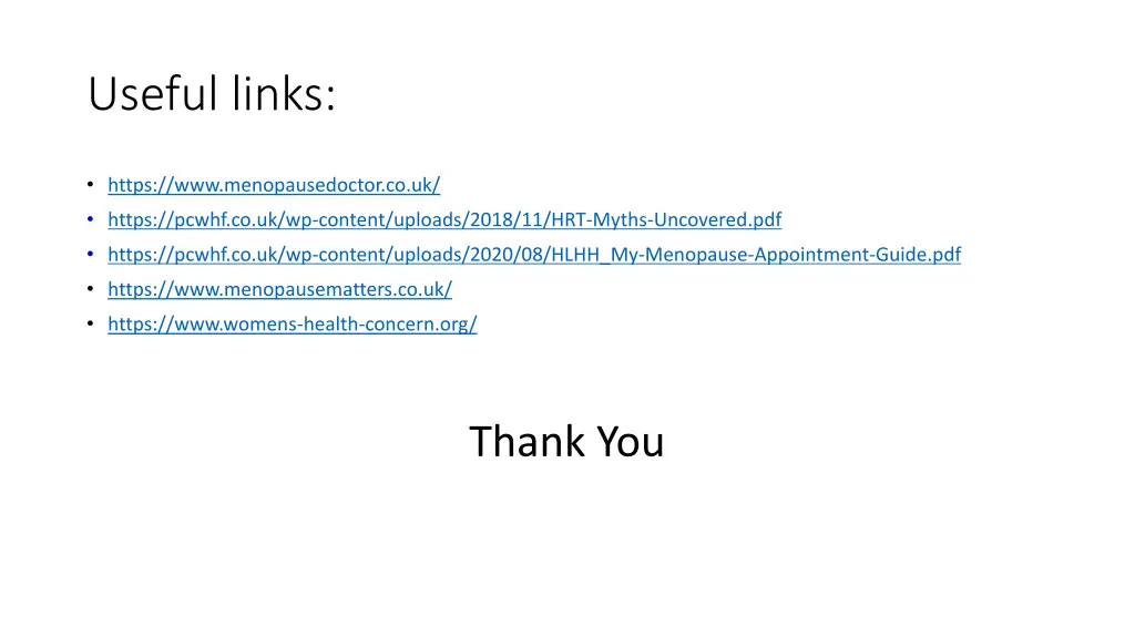 useful links