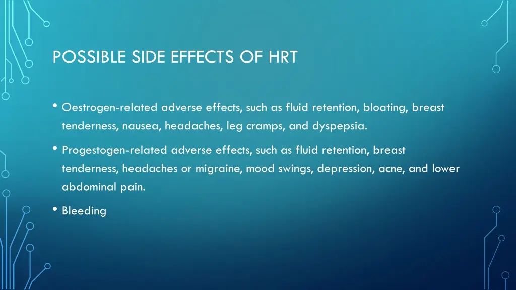 possible side effects of hrt