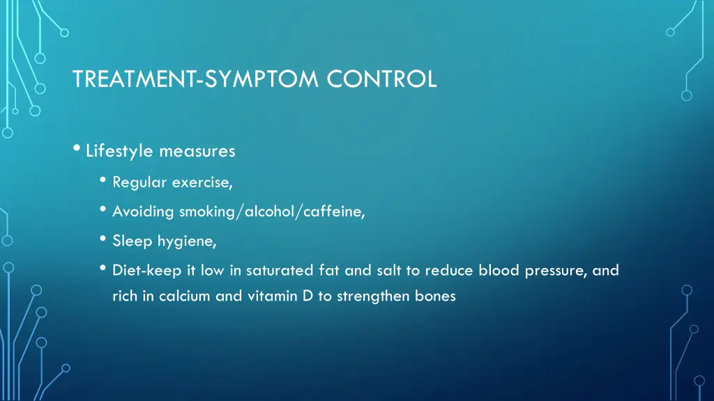 treatment symptom control
