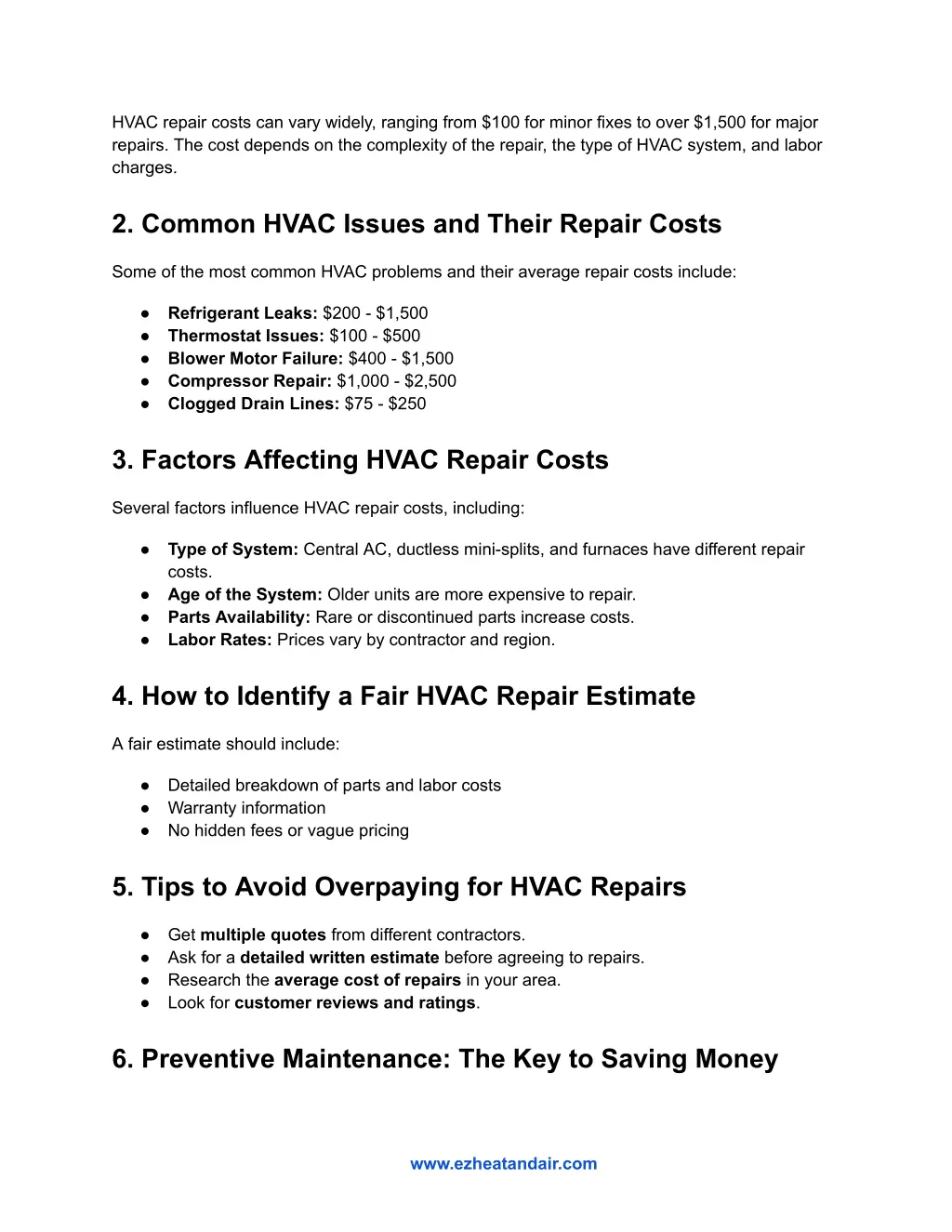 hvac repair costs can vary widely ranging from