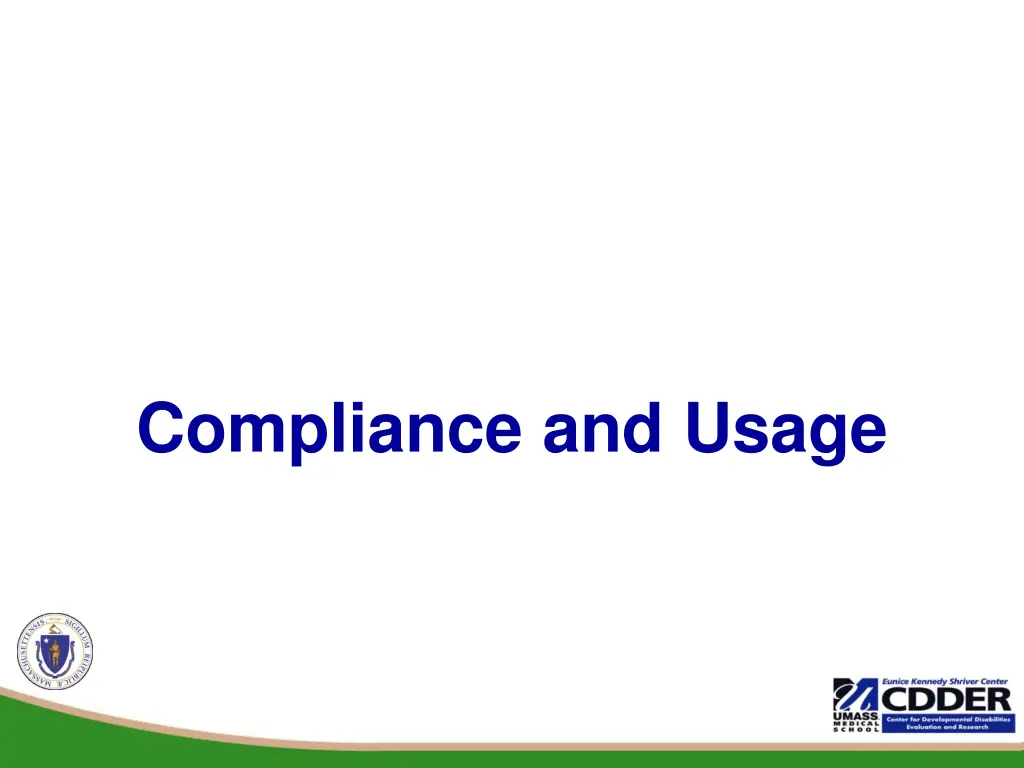 compliance and usage