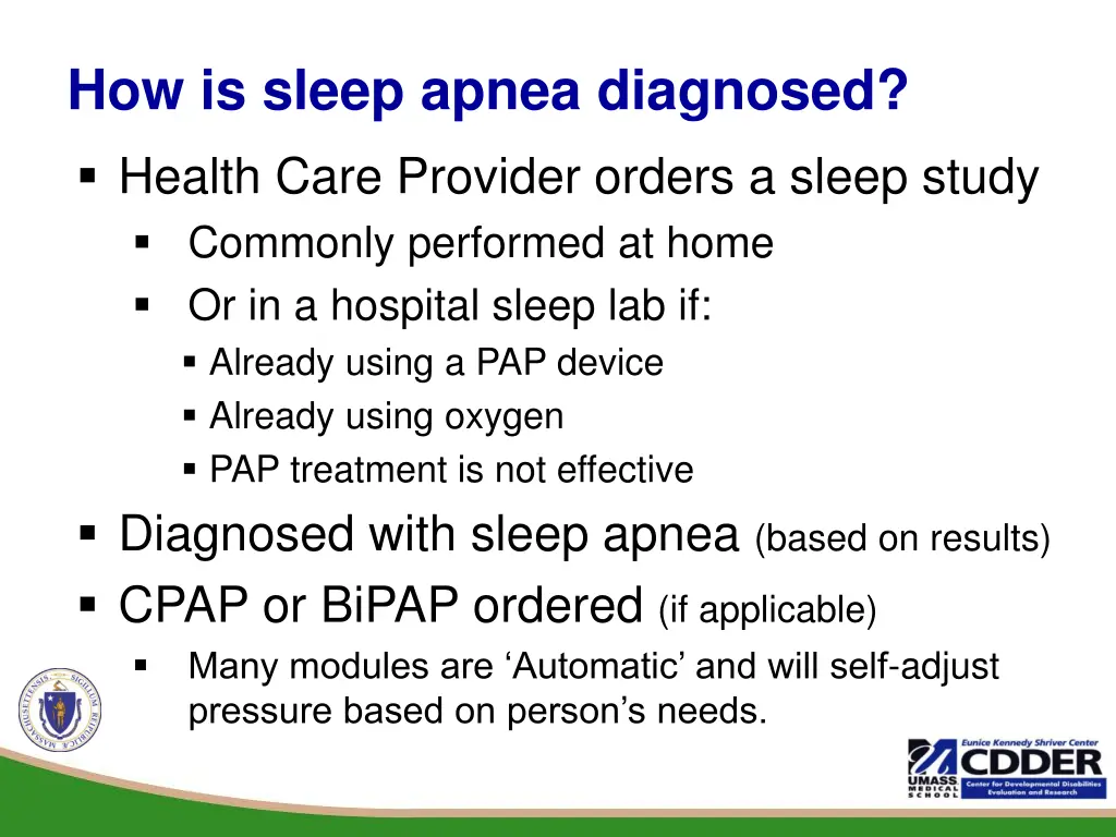 how is sleep apnea diagnosed health care provider