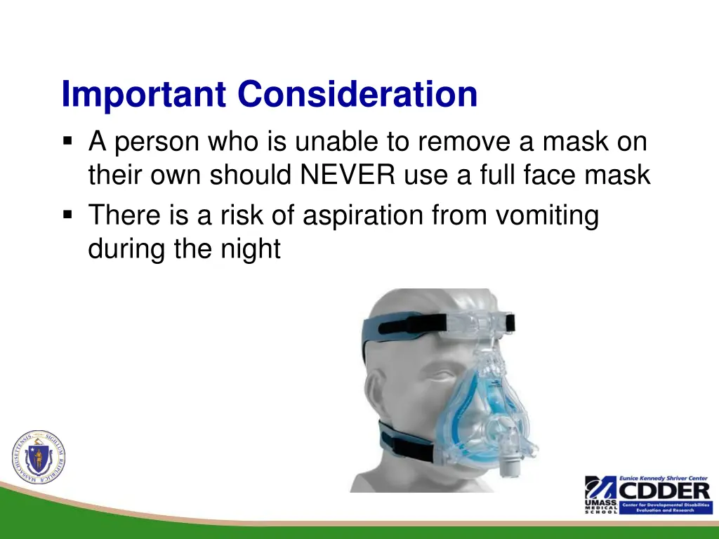 important consideration a person who is unable