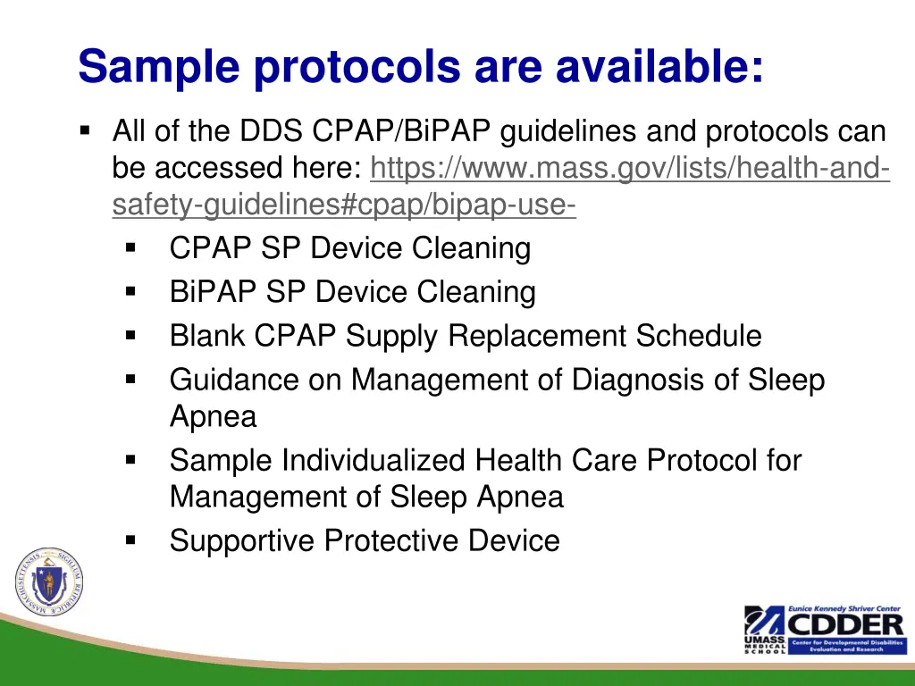 sample protocols are available