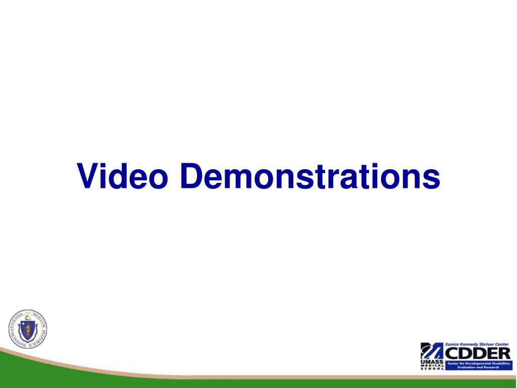 video demonstrations
