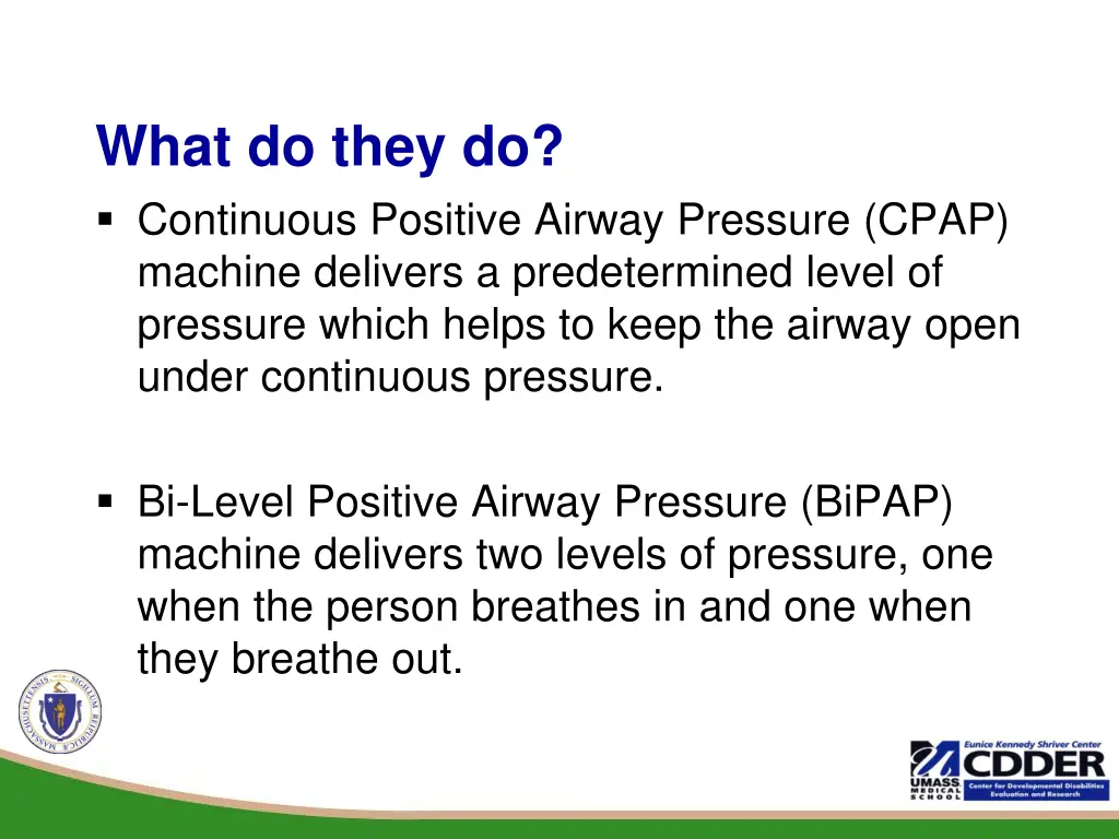 what do they do continuous positive airway