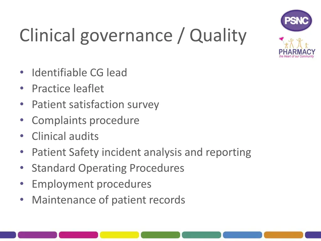 clinical governance quality