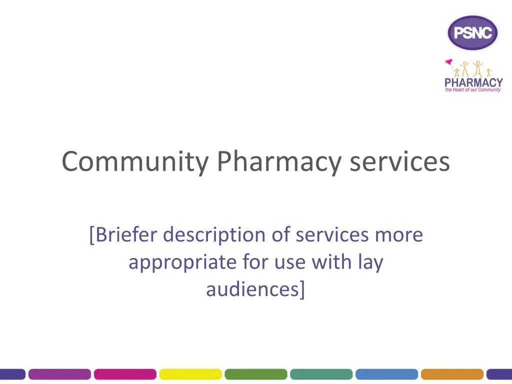 community pharmacy services