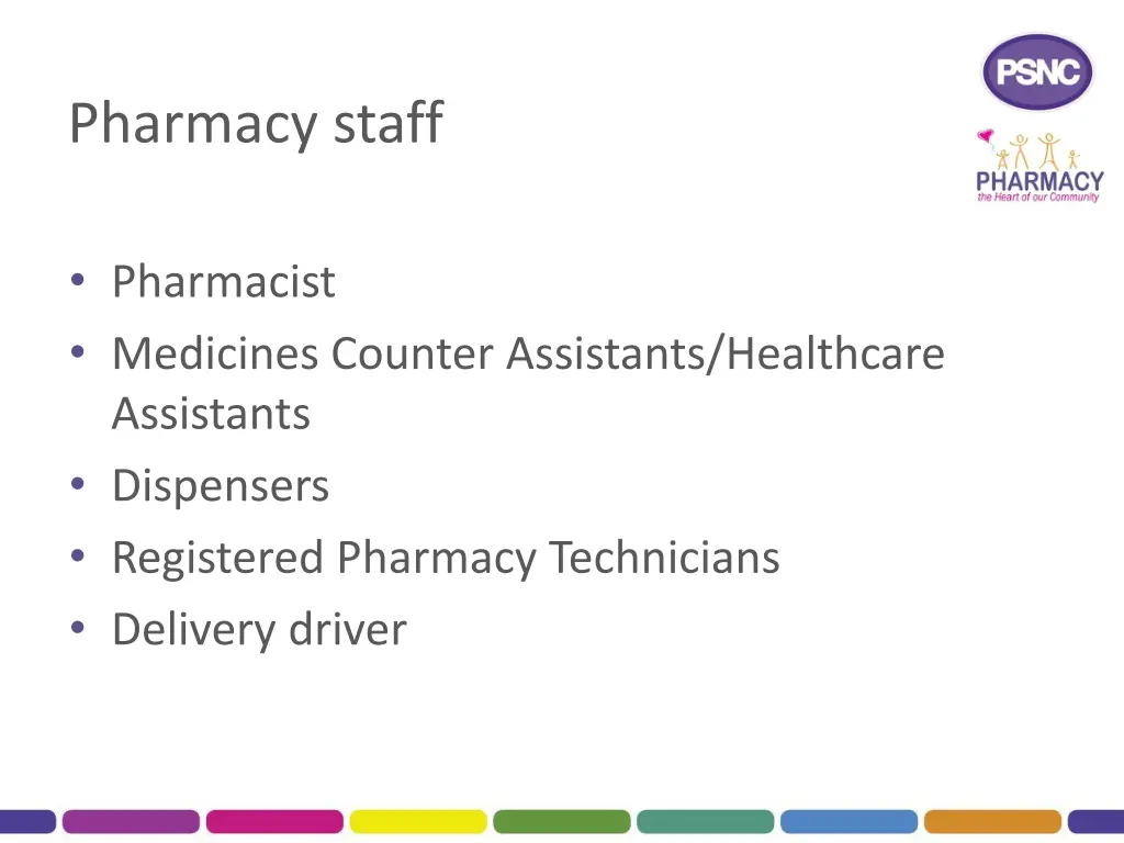 pharmacy staff
