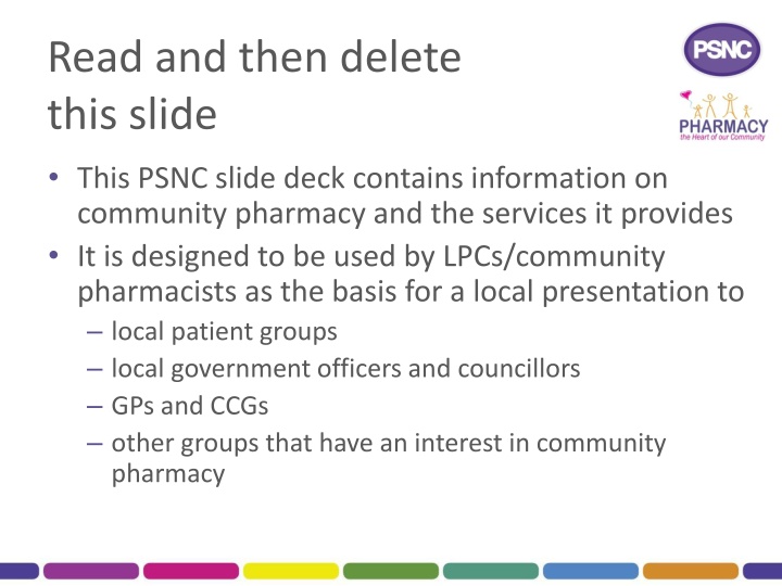 read and then delete this slide