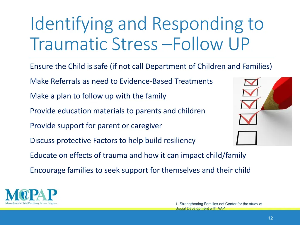 identifying and responding to traumatic stress 1
