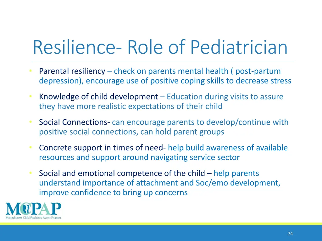resilience role of pediatrician