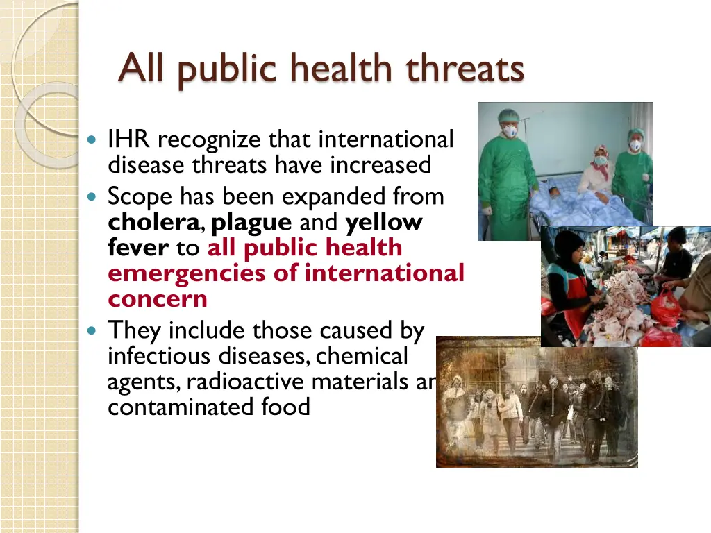 all public health threats