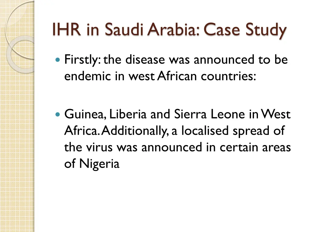 ihr in saudi arabia case study 1