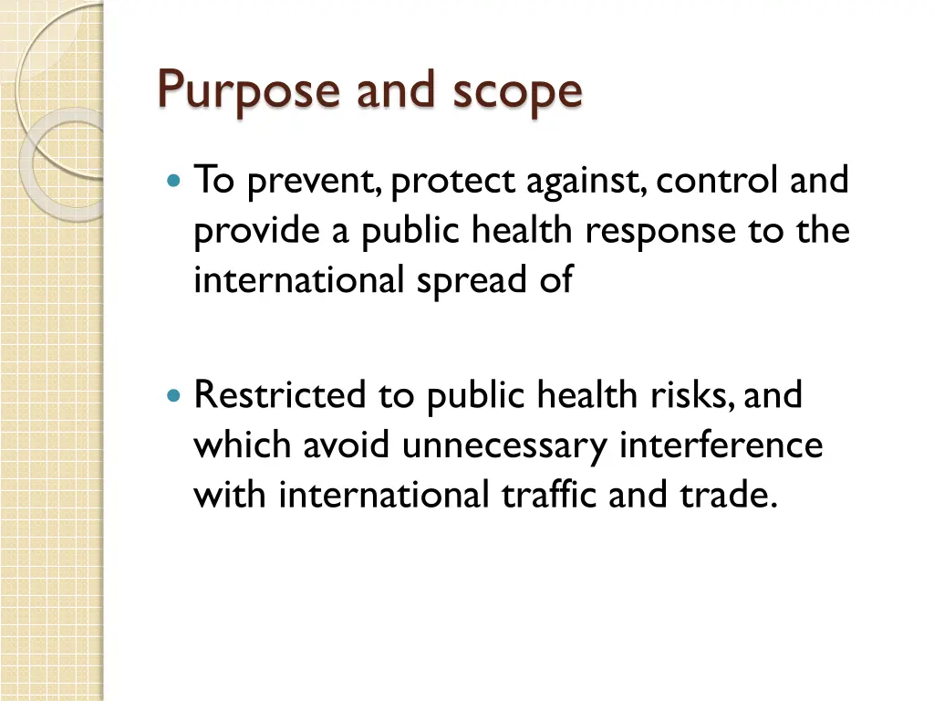 purpose and scope