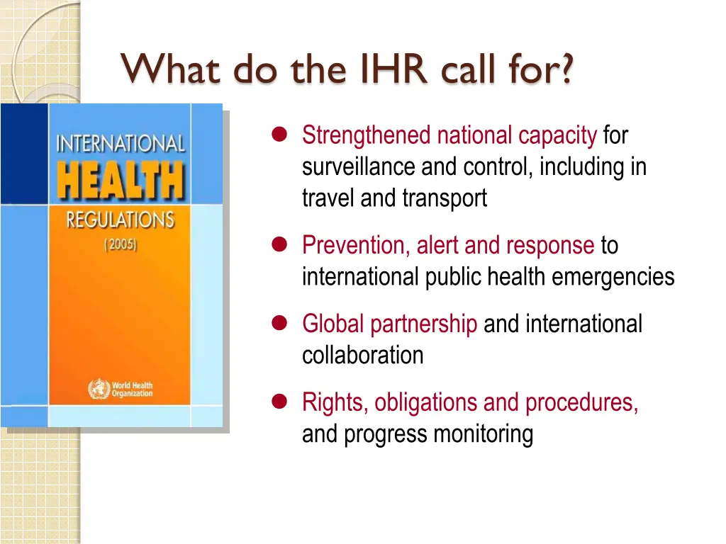 what do the ihr call for