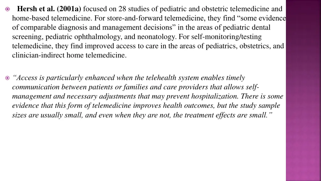e hersh et al 2001a focused on 28 studies