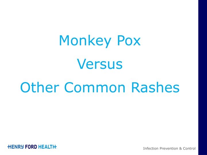 monkey pox versus other common rashes