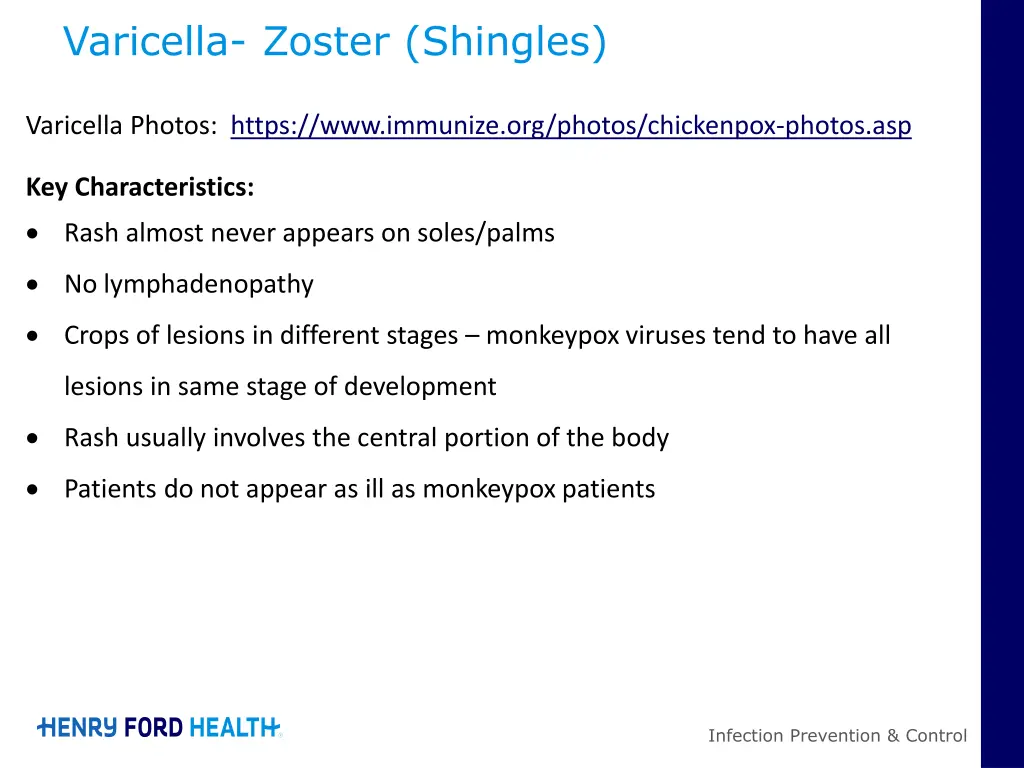 varicella zoster shingles