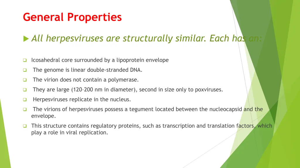 general properties