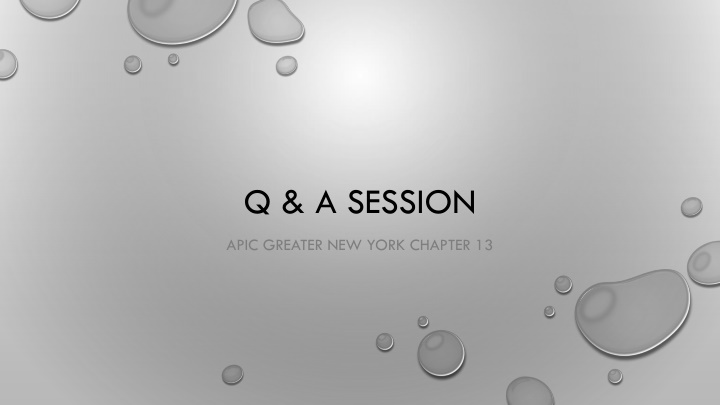 q a session