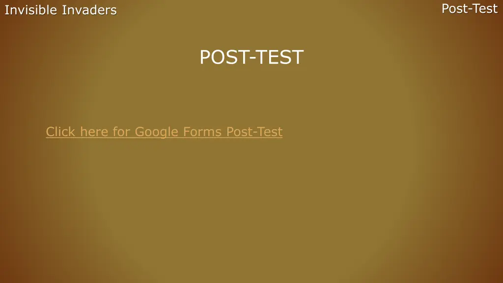 post test