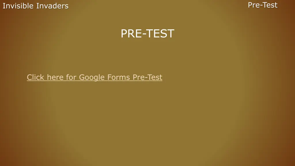 pre test