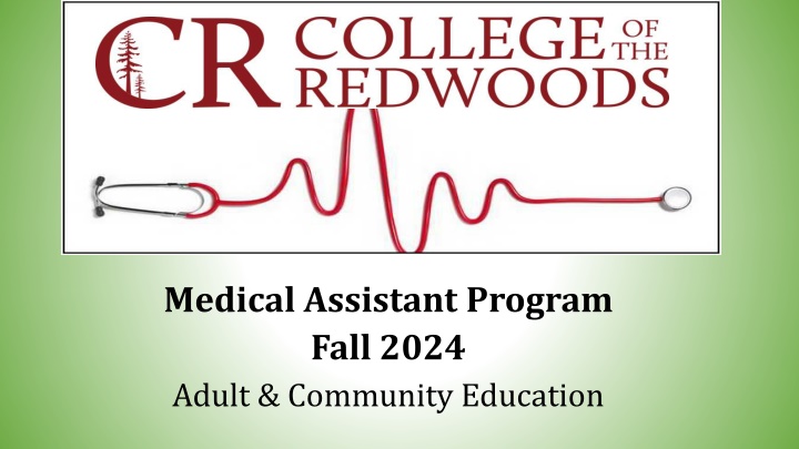 medical assistant program fall 2024 adult