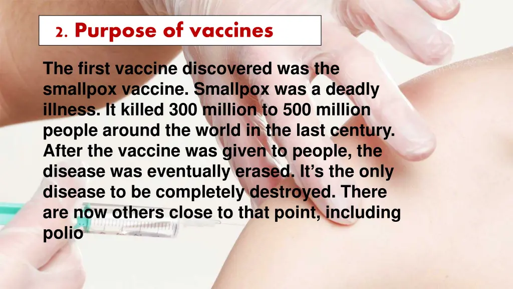 2 purpose of vaccines