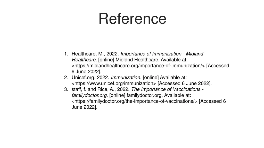 reference