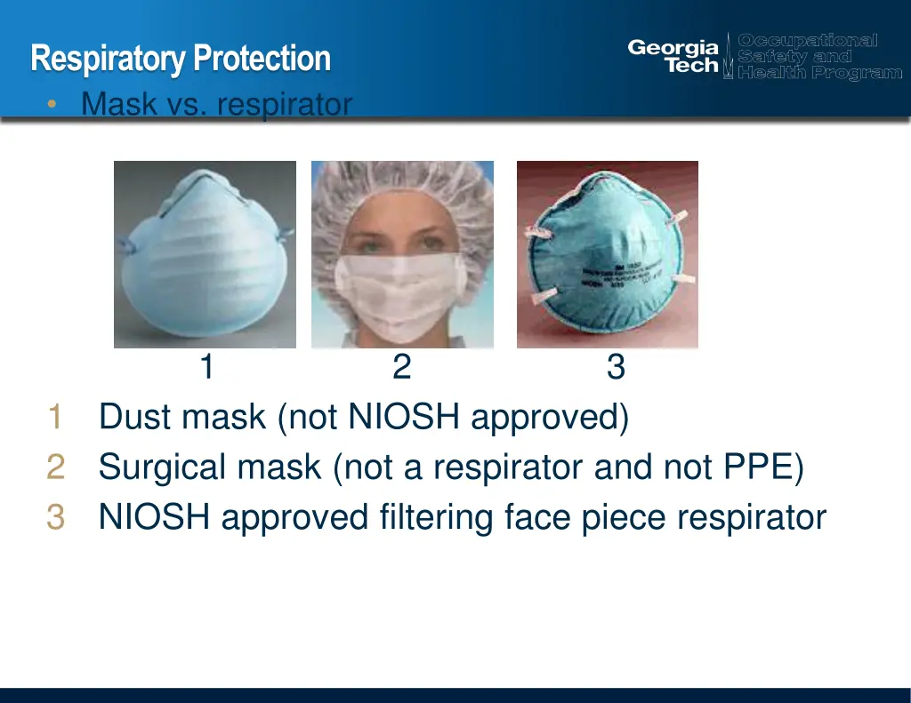 respiratory protection mask vs respirator